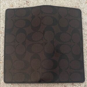 Coach Dark Brown checkbook